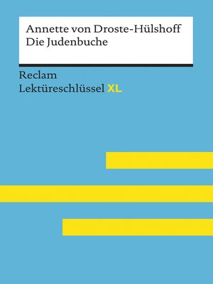 cover image of Die Judenbuche von Annette von Droste-Hülshoff
